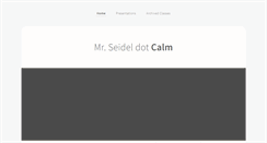 Desktop Screenshot of mrseidel.com